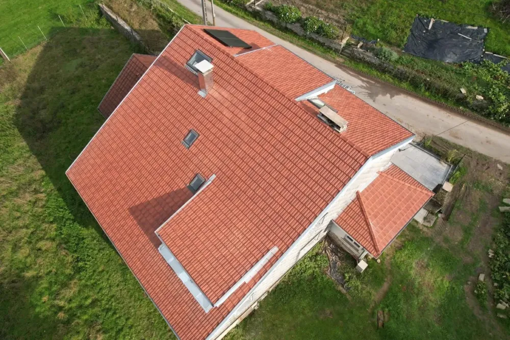 Toit maison drone
